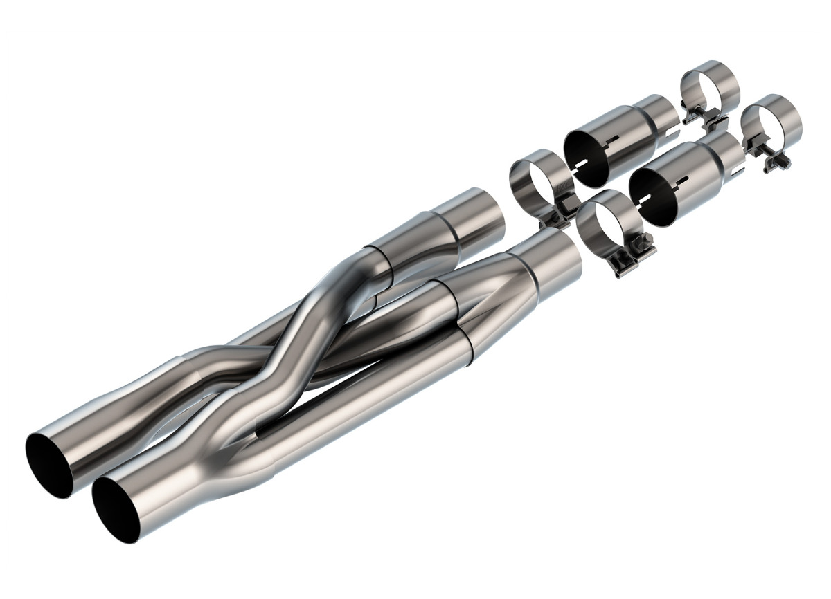 Borla X-pipe výfukové vedení pro Ford Mustang GT 5,0l RWD 2-dvéř., s aut./man. převodovkou, r.v. 2018-2022